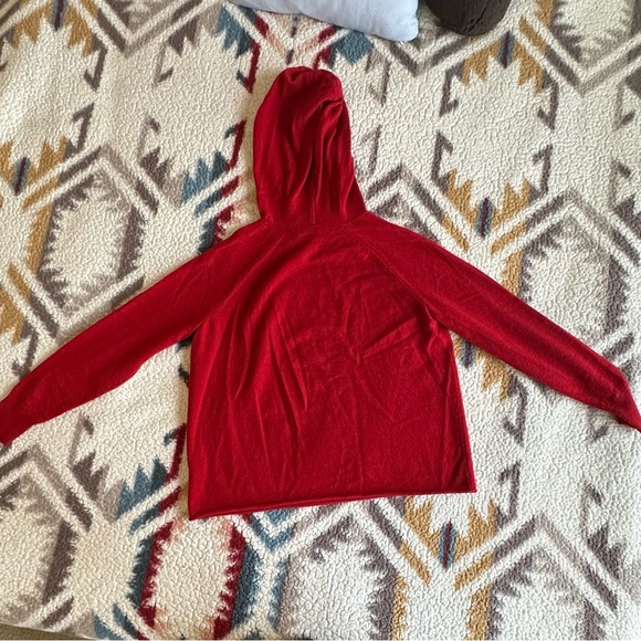Skull Cashmere Football Skull Red Pullover Sweater Hoodie XS - Picture 4 of 8